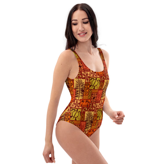 Red Moku Malihini One-Piece Swimsuit
