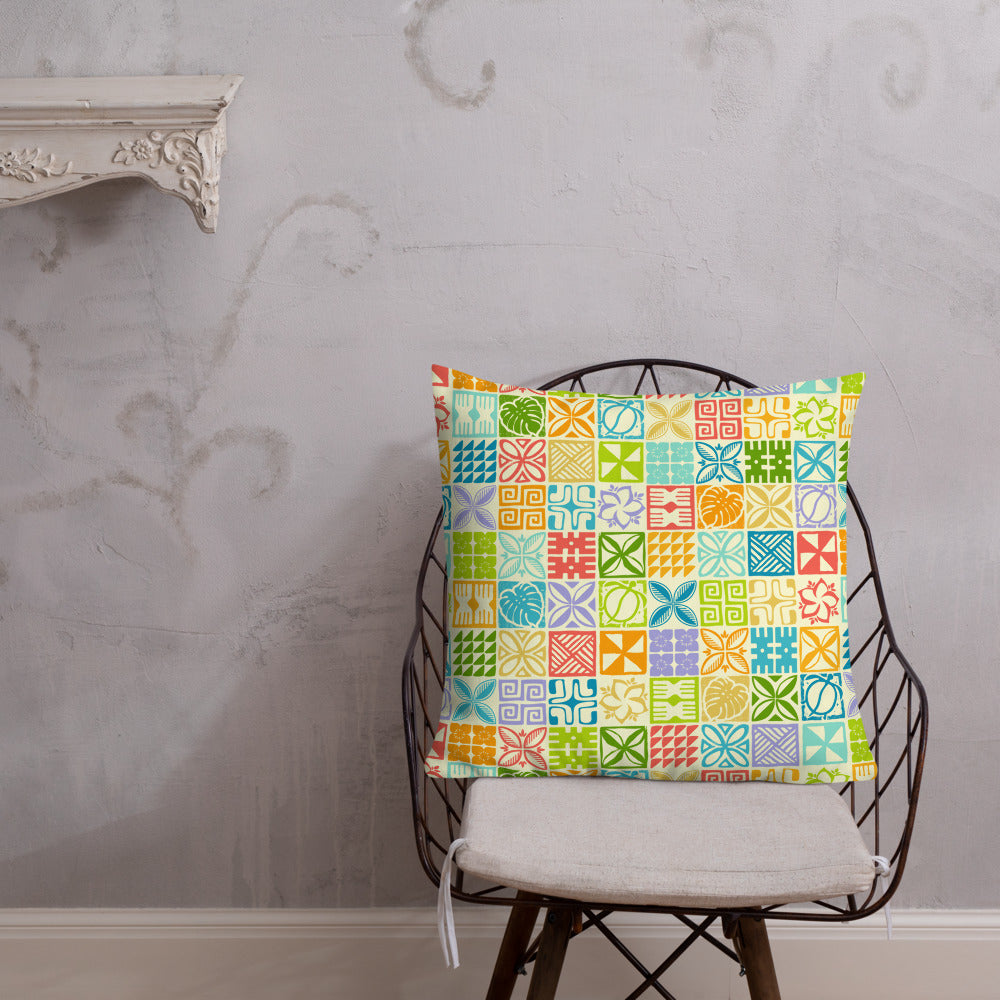 Palaka Palette Pastel Premium Pillow