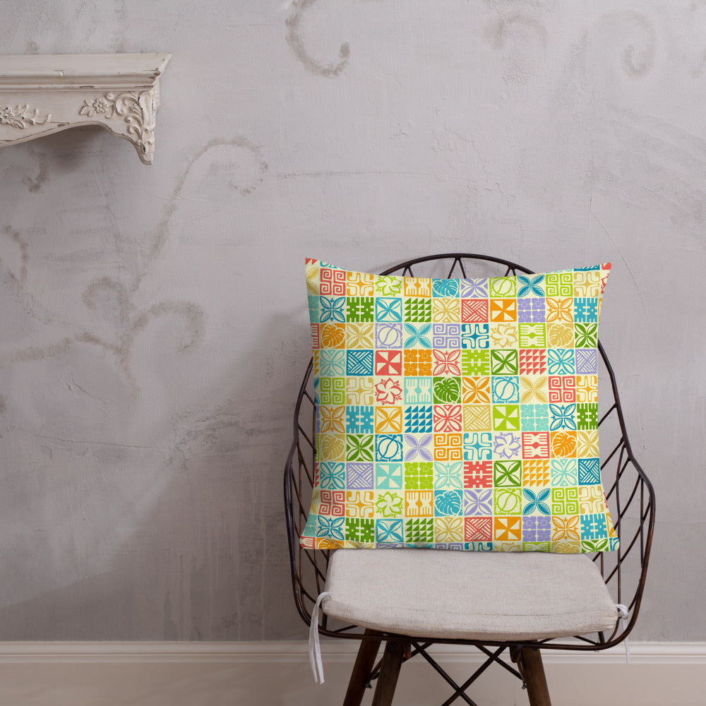 Palaka Palette Pastel Premium Pillow