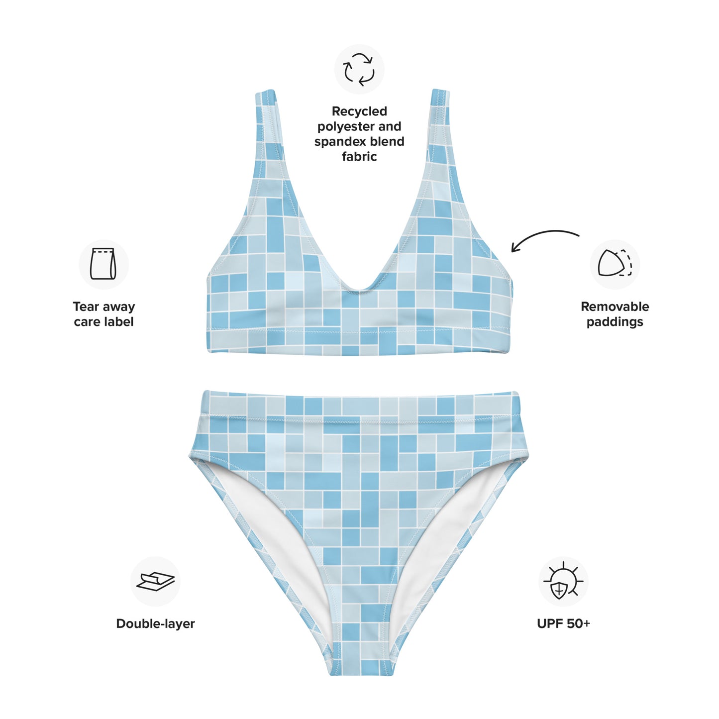 Pool 49 Recycled high-waisted bikini