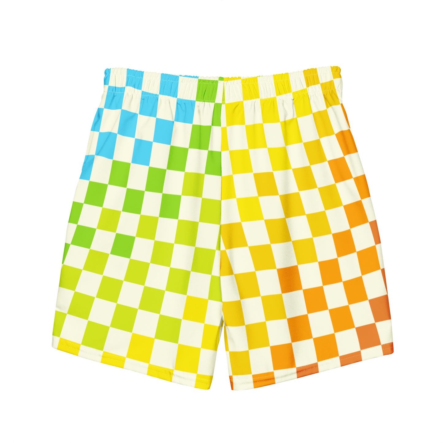 Warm & Cool Check Men's swim trunks