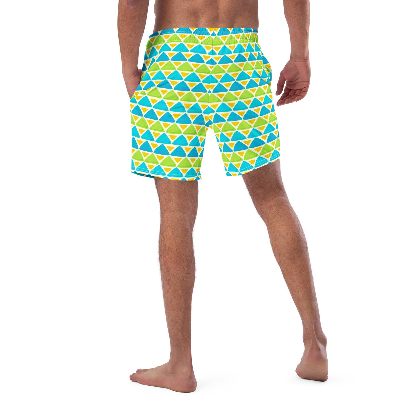 Sunny Blue Shark Kisses Men's swim trunks