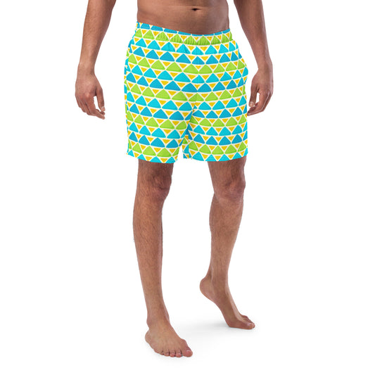 Sunny Blue Shark Kisses Men's swim trunks
