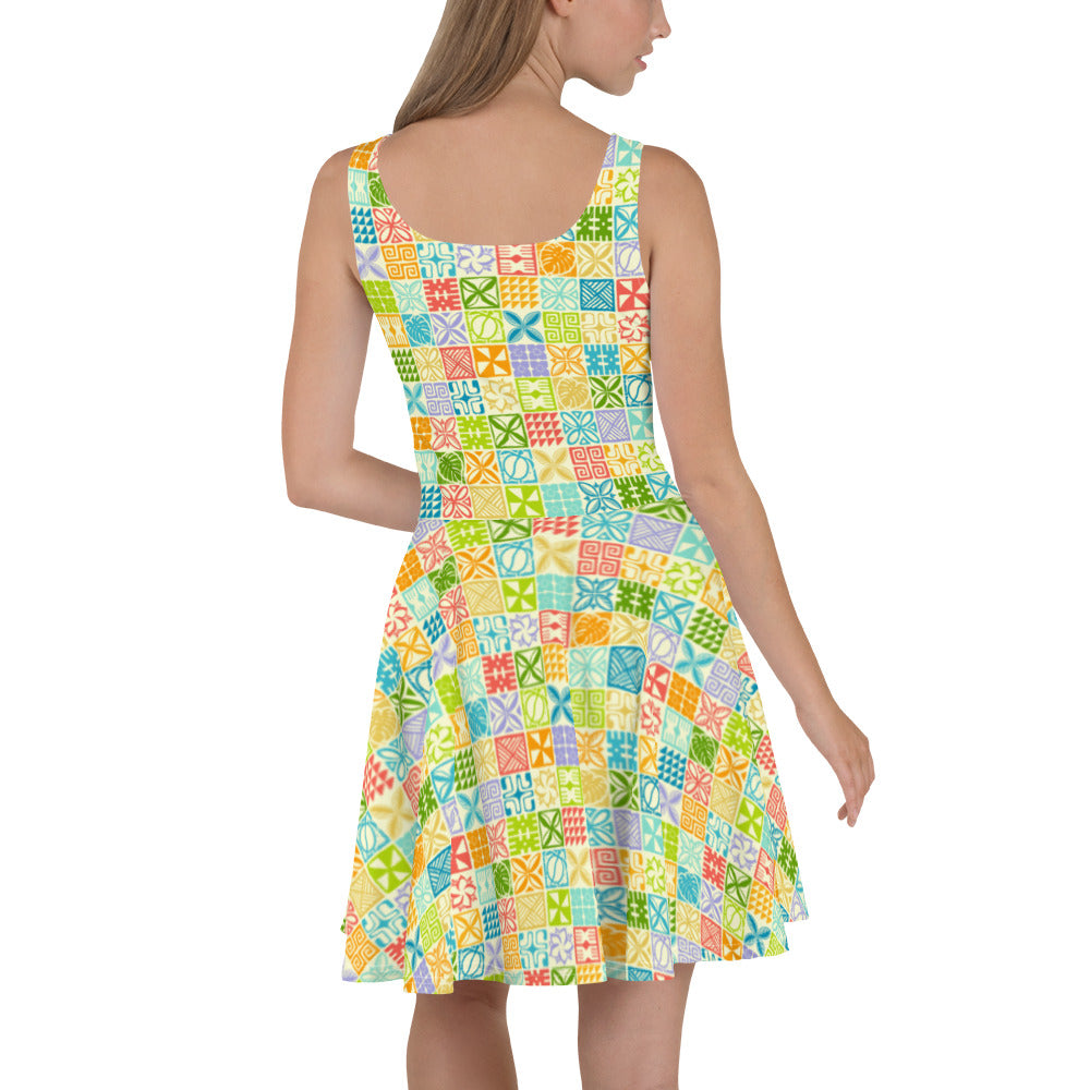 Palaka Palette Skater Dress
