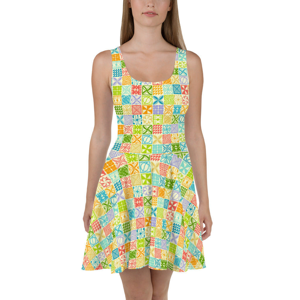 Palaka Palette Skater Dress