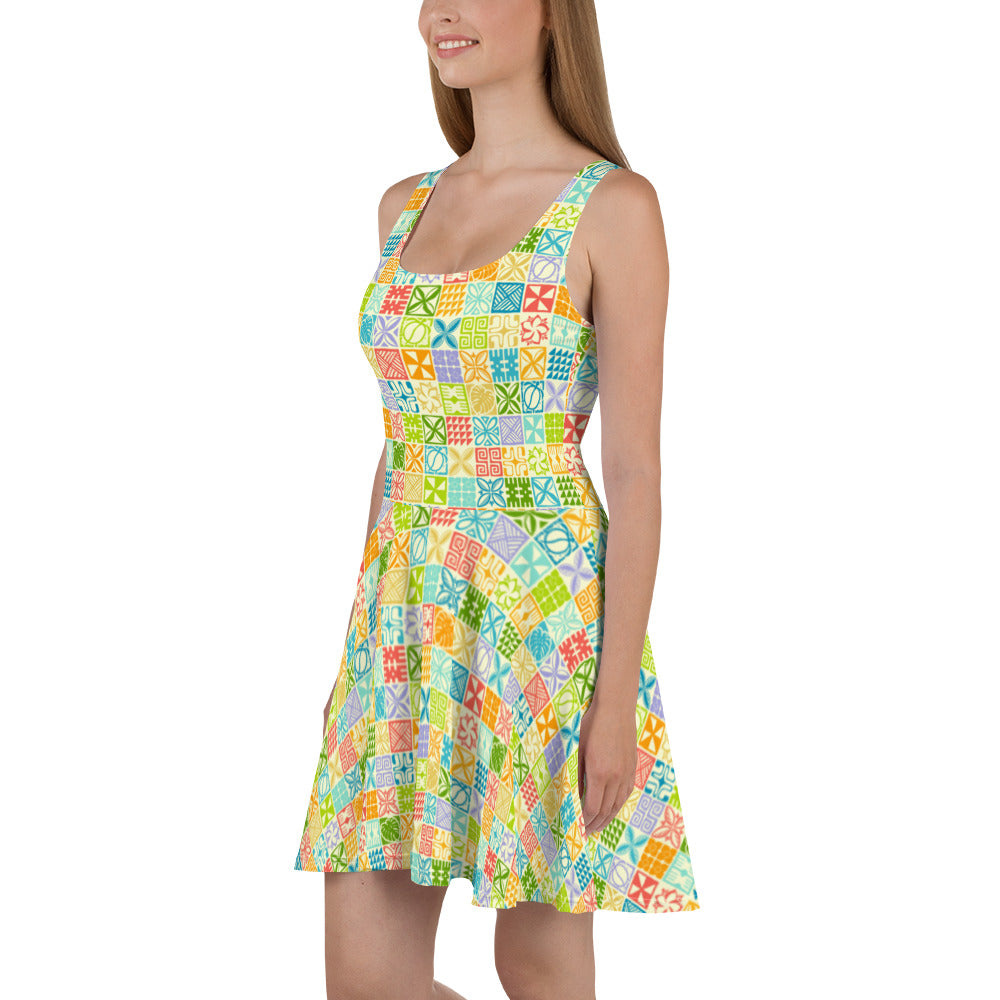 Palaka Palette Skater Dress L Palaka Palette Skater Dress L