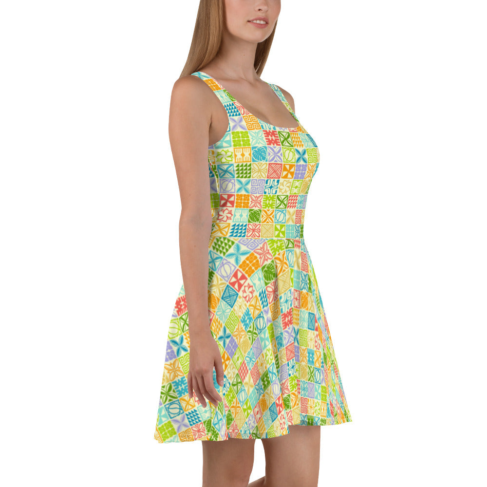 Palaka Palette Skater Dress