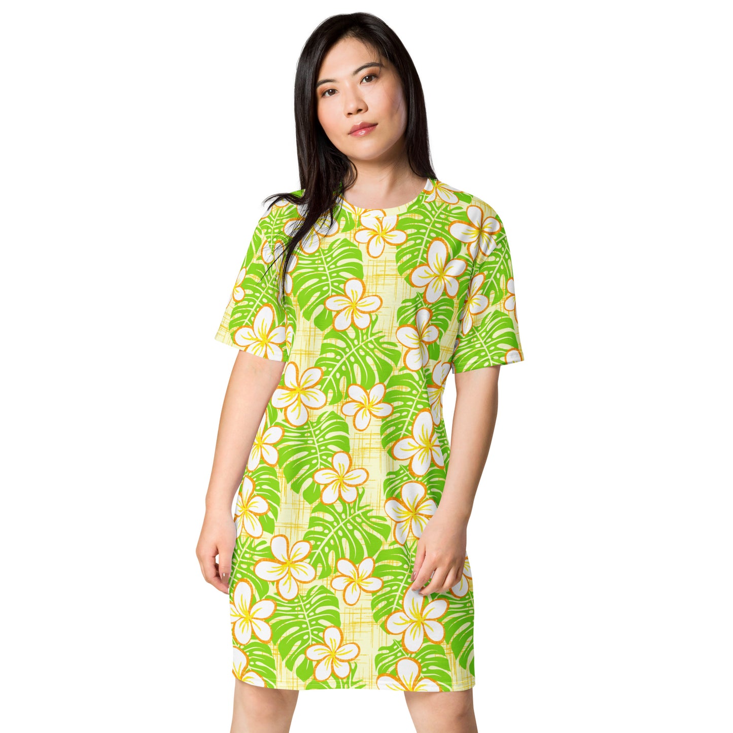 Garden Edge Summer Beach T-shirt dress