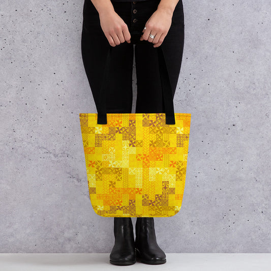 Yellow Tapa Tuesday Tote bag - The Mad Tropic