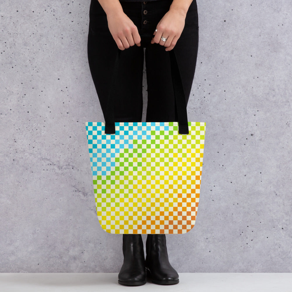 Warm & Cool Check Tote bag
