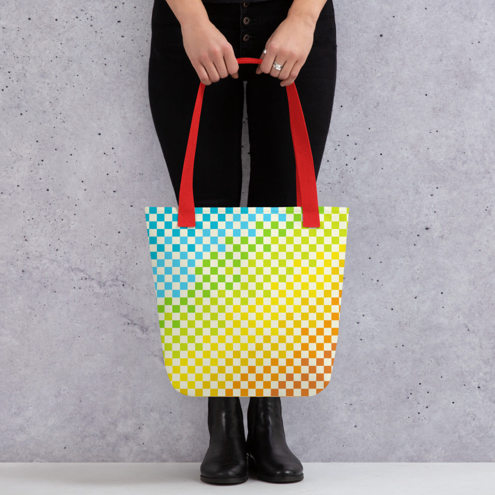Warm & Cool Check Tote bag