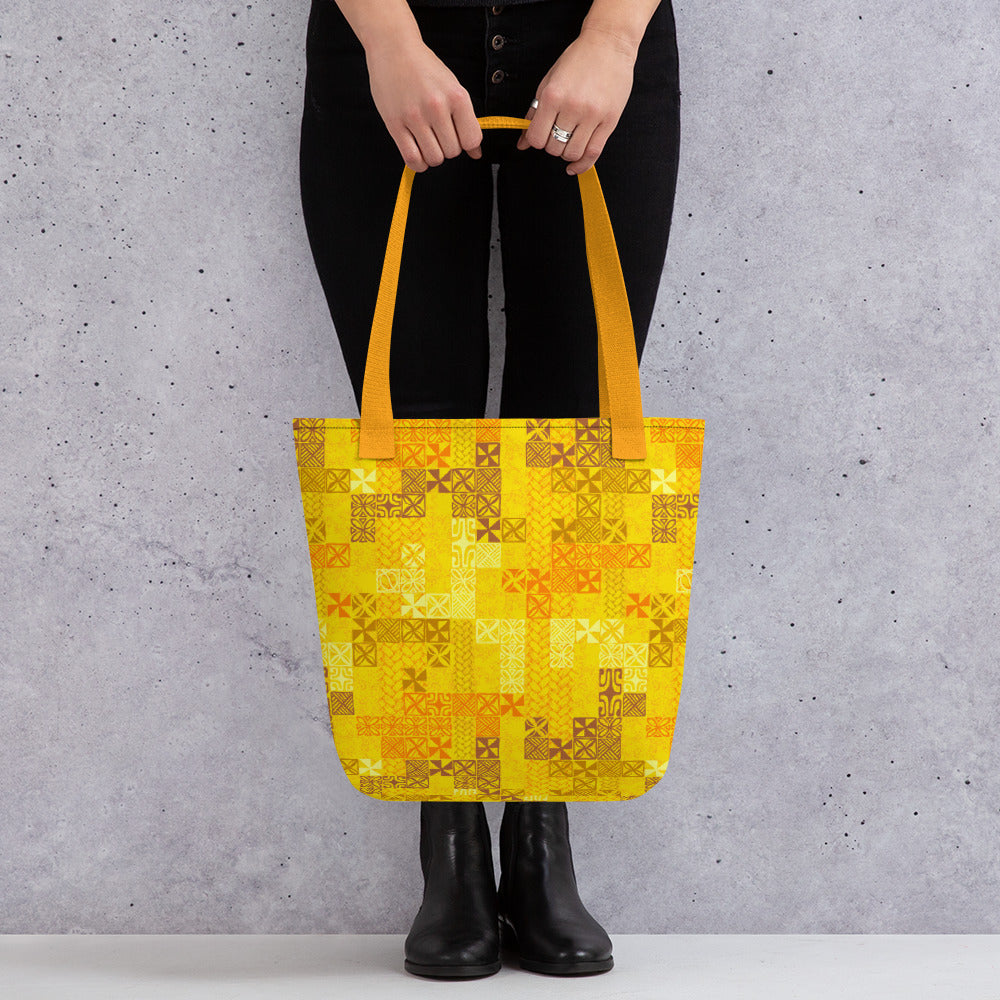 Yellow Tapa Tuesday Tote bag - The Mad Tropic