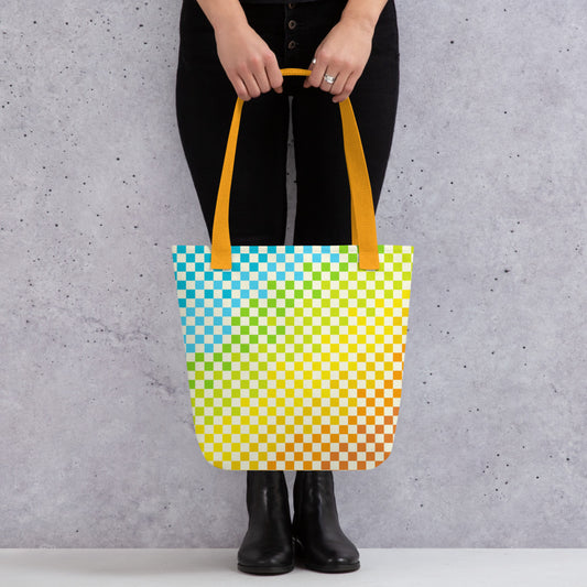 Warm & Cool Check Tote bag