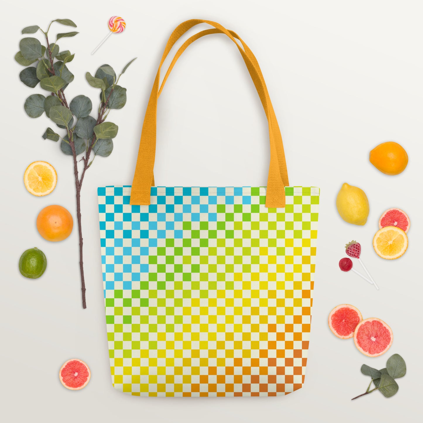 Warm & Cool Check Tote bag