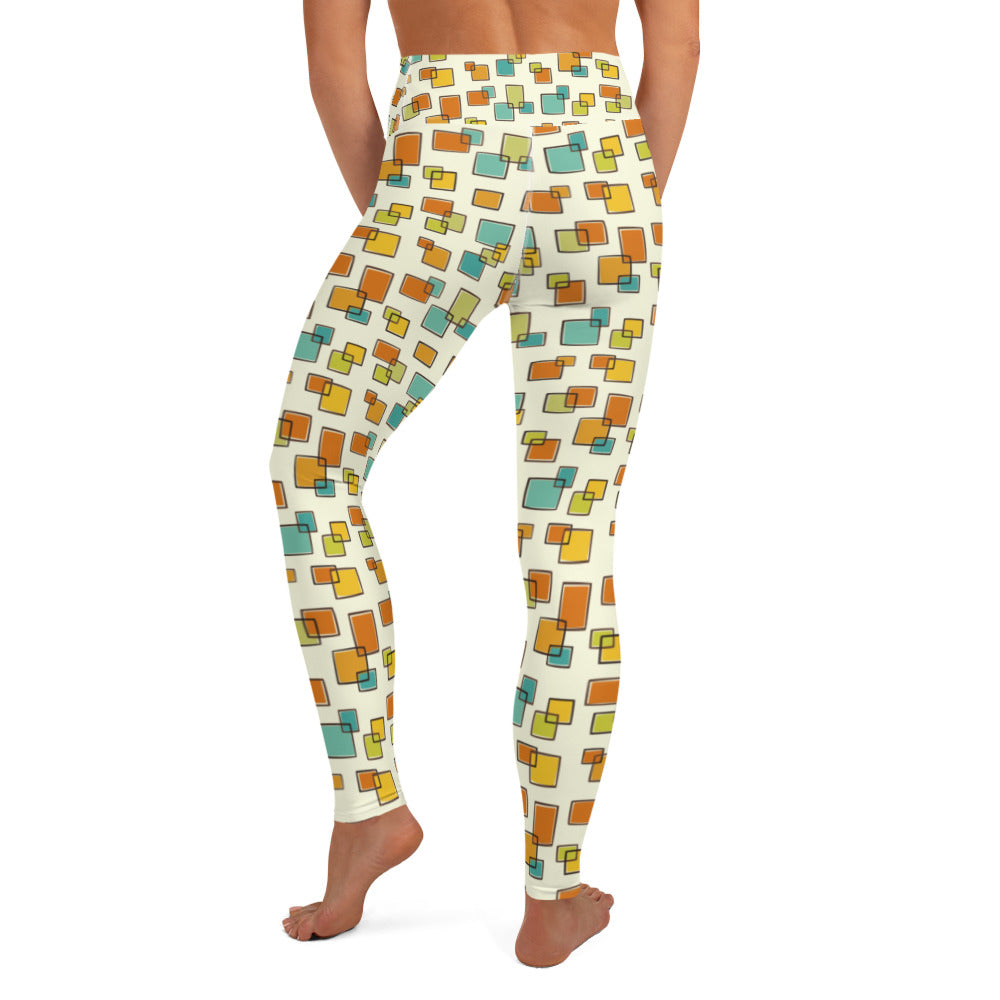 Real Gone Square Yoga Leggings - The Mad Tropic