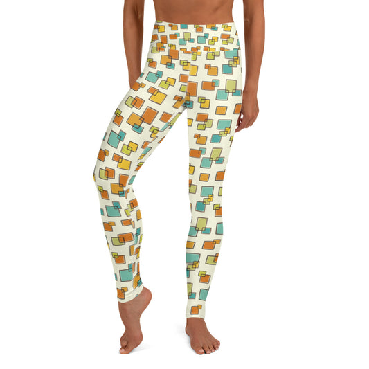 Real Gone Square Yoga Leggings - The Mad Tropic