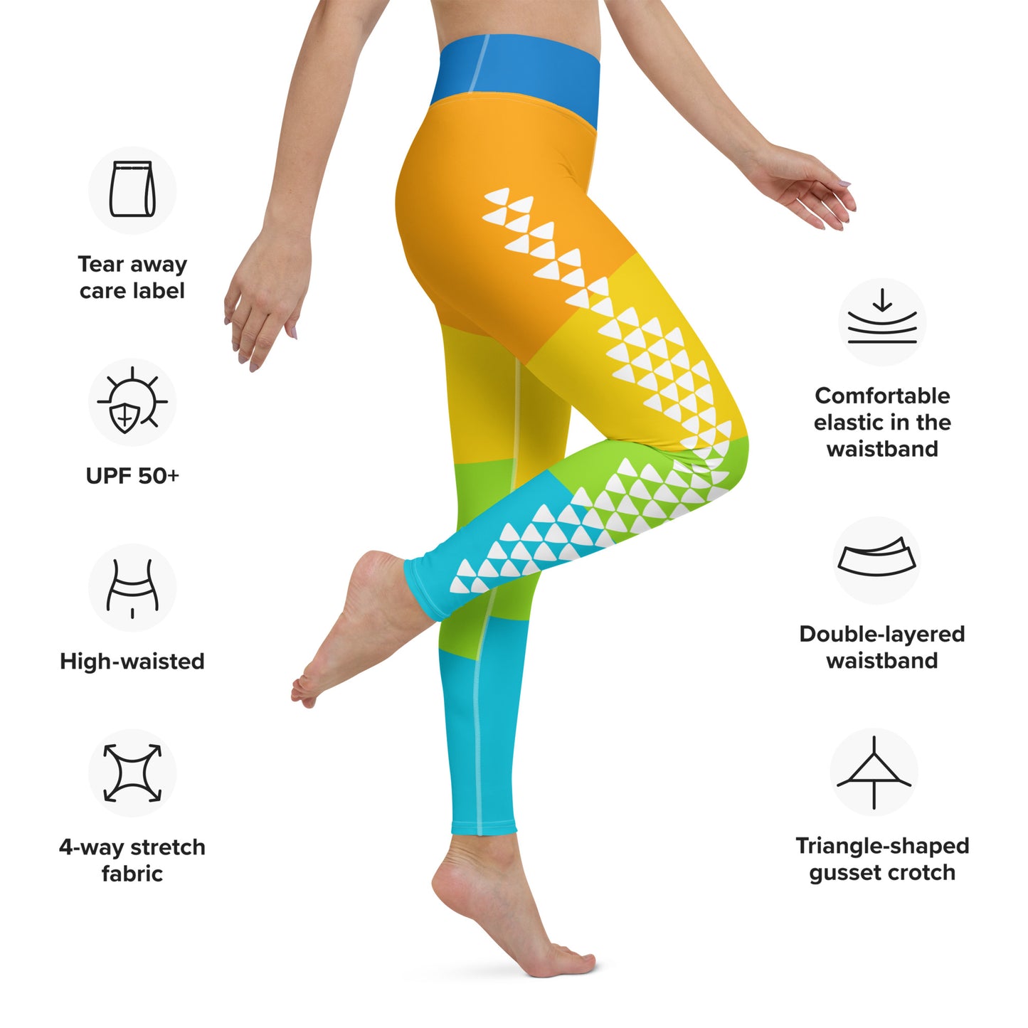 Sharktooth Tropic Yoga Leggings