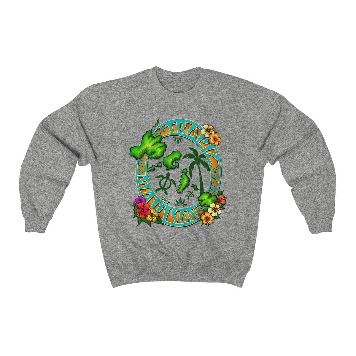 Tropic of Madison Unisex Heavy Blend™ Crewneck Sweatshirt - The Mad Tropic