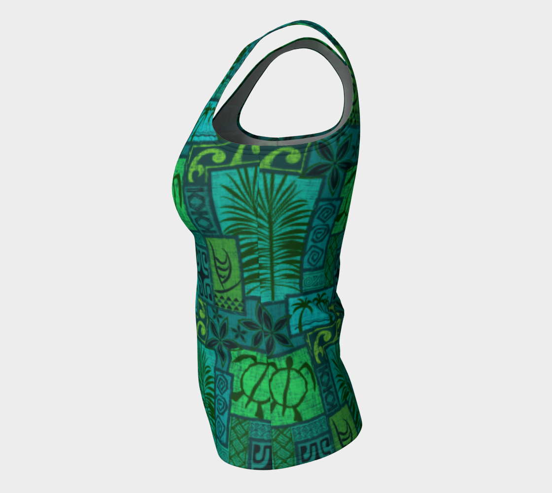 Moku Malihini Fitted Tank Top Long - The Mad Tropic