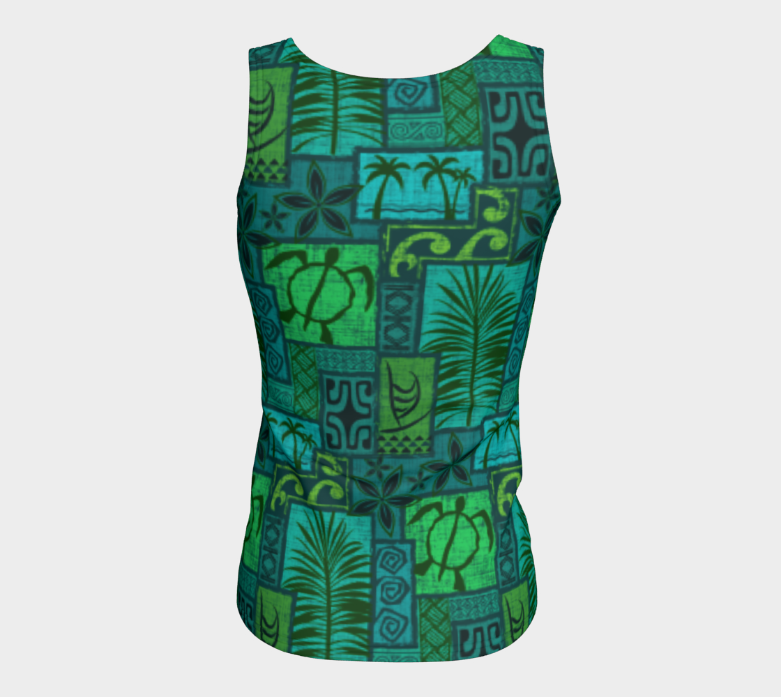 Moku Malihini Fitted Tank Top Long - The Mad Tropic