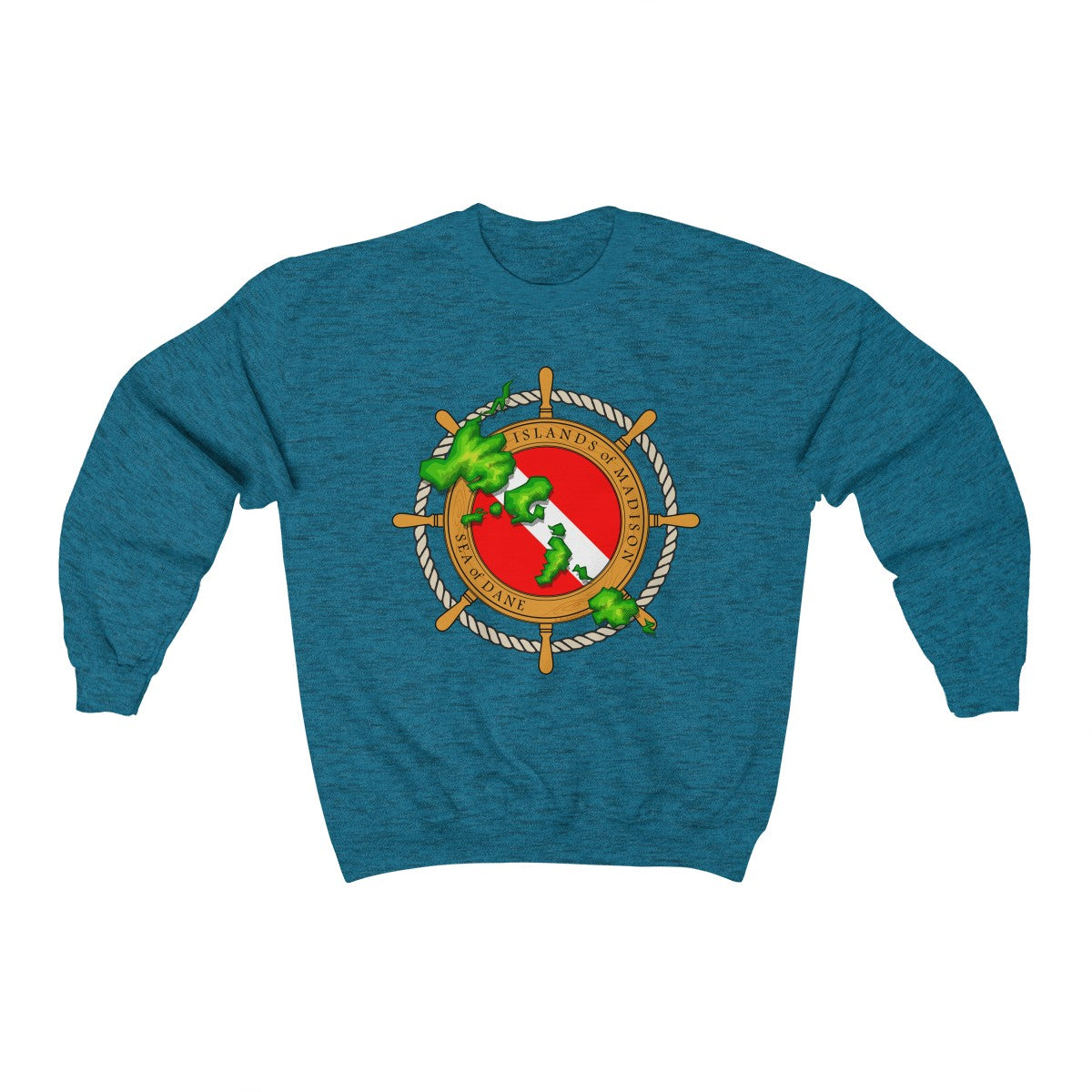 MadisonTropic Diver Unisex Heavy Blend™ Crewneck Sweatshirt - The Mad Tropic