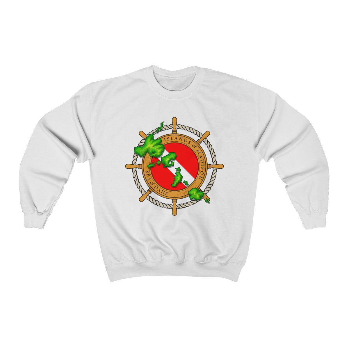 MadisonTropic Diver Unisex Heavy Blend™ Crewneck Sweatshirt - The Mad Tropic
