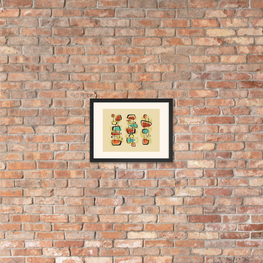 'Color TV, No Vacancy' Framed poster