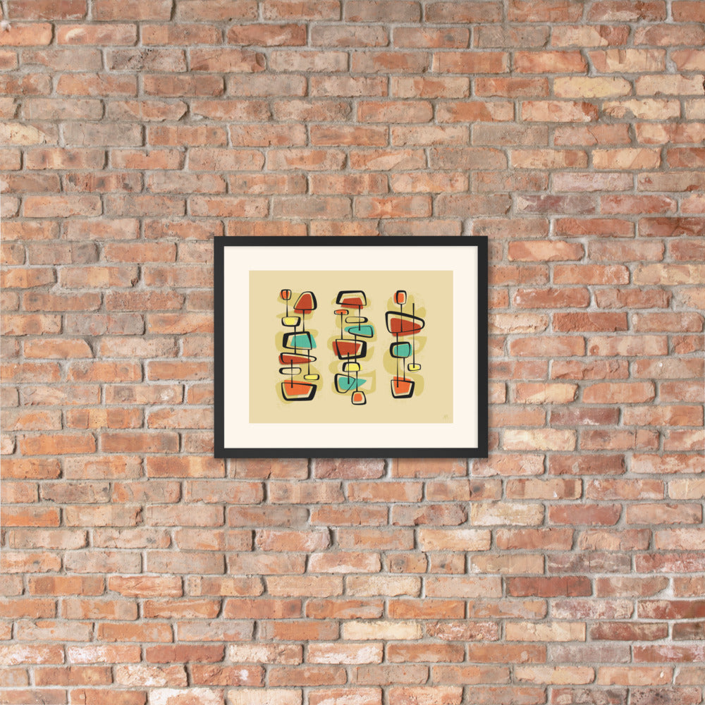 'Color TV, No Vacancy' Framed poster