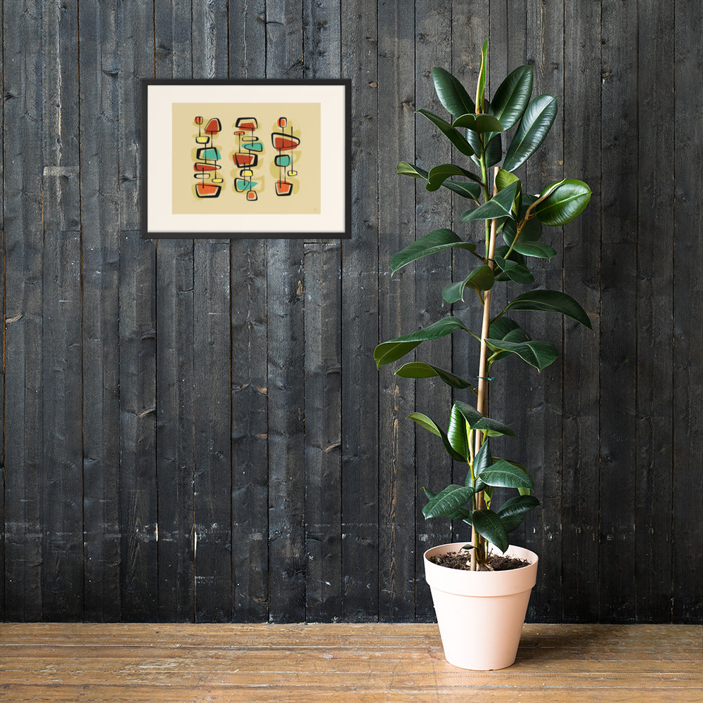 'Color TV, No Vacancy' Framed poster