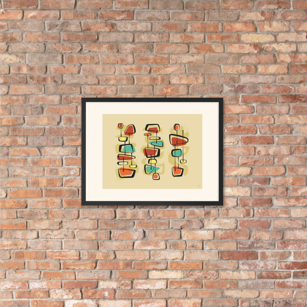 'Color TV, No Vacancy' Framed poster