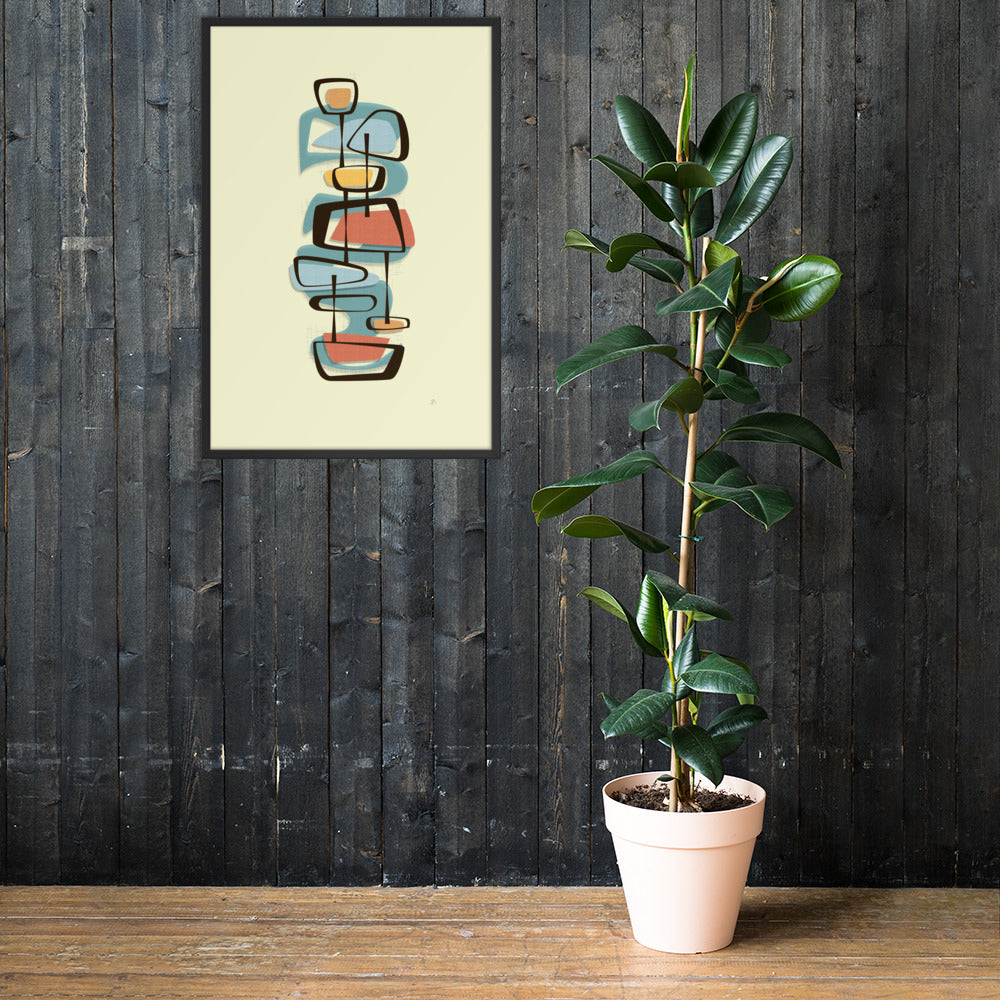 'The Dropdown' Framed poster