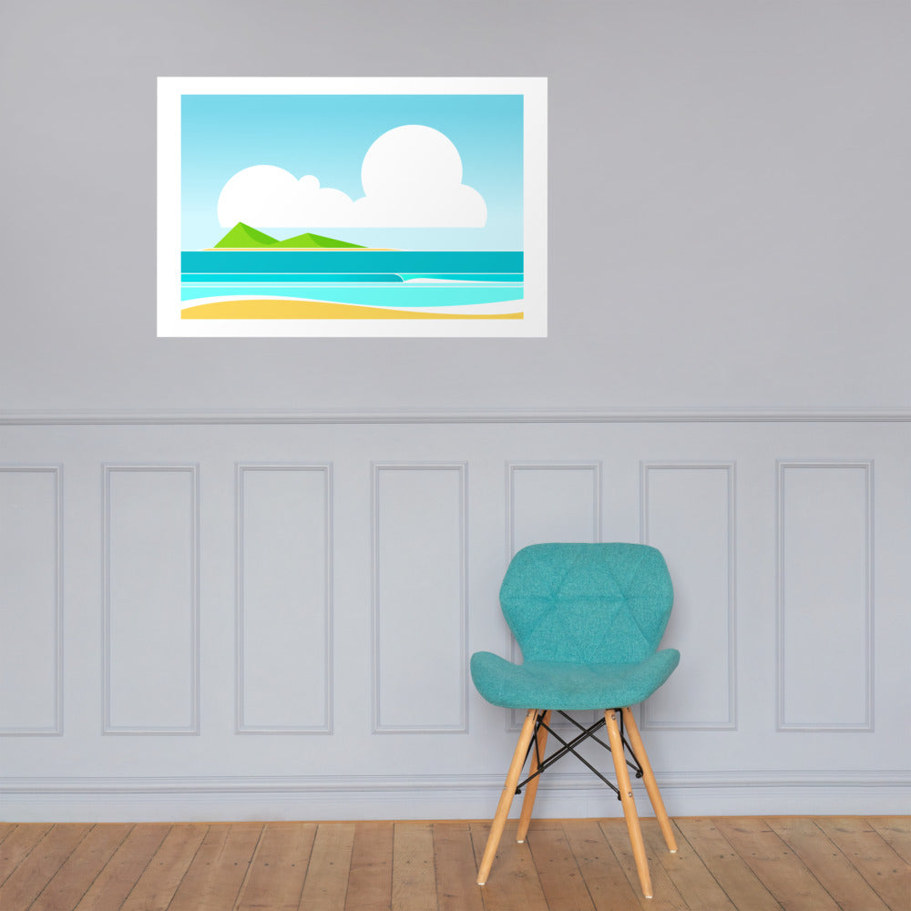 Beach View Poster - The Mad Tropic