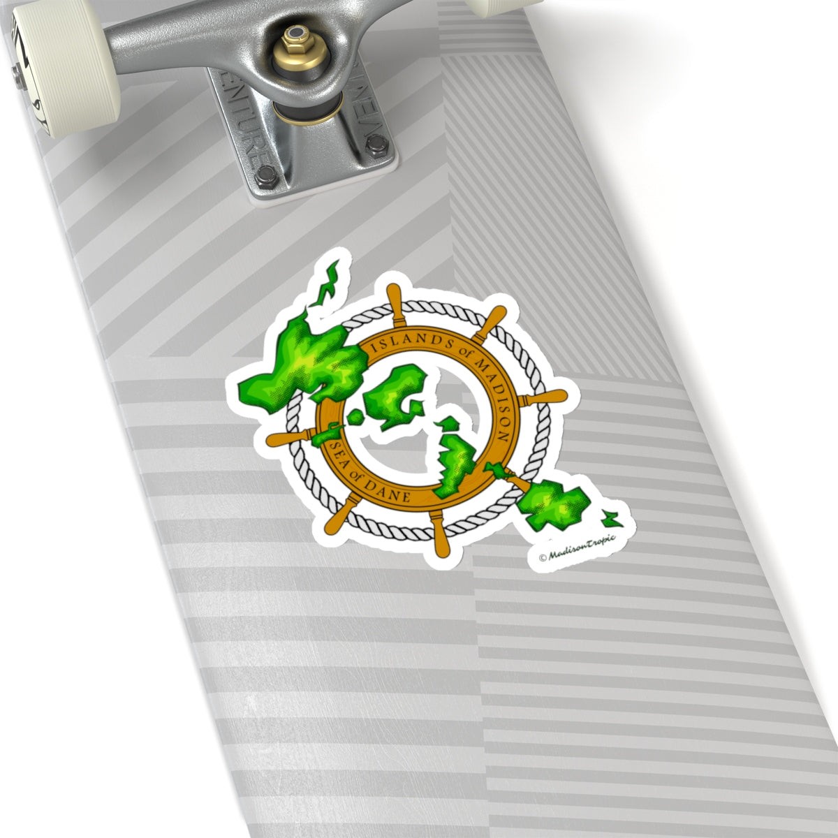 Island Wheel Kiss-Cut Stickers - The Mad Tropic