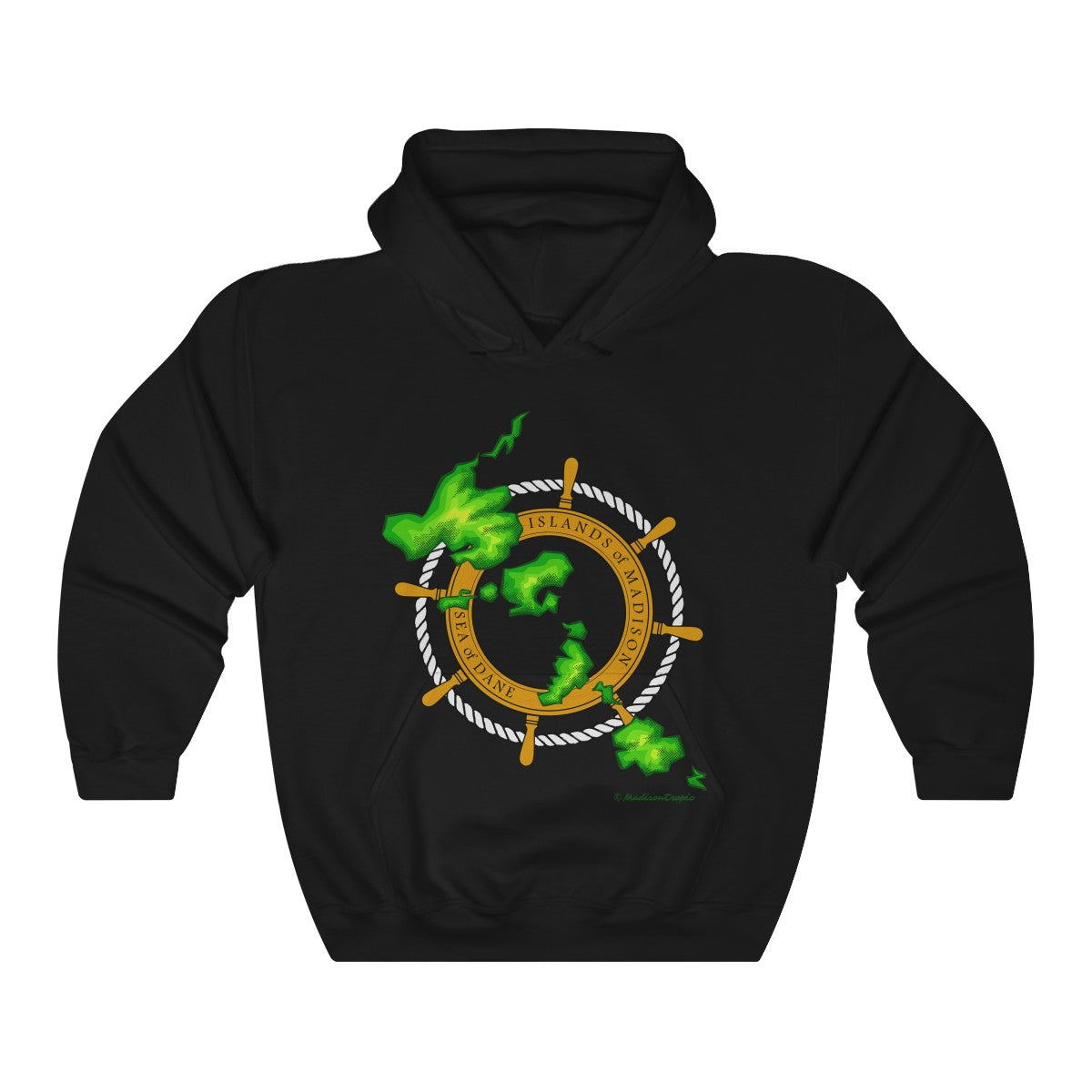 Island Wheel Unisex Heavy Blend™ Hooded Sweatshirt - The Mad Tropic