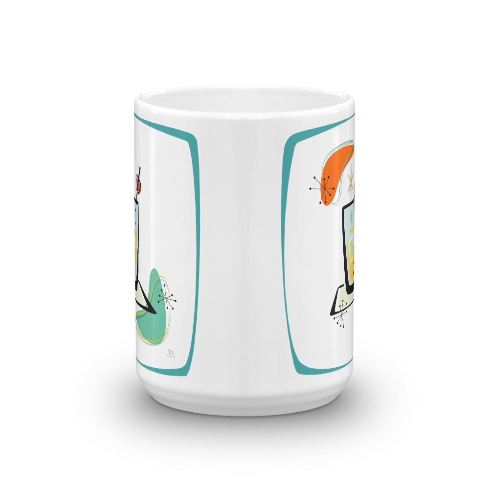 Cocktail Mug blue frame - The Mad Tropic