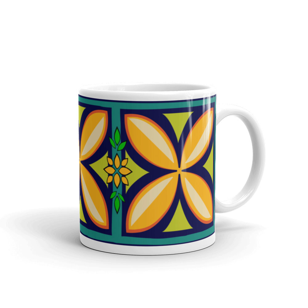 Kapuna Aloha navy Mug - The Mad Tropic