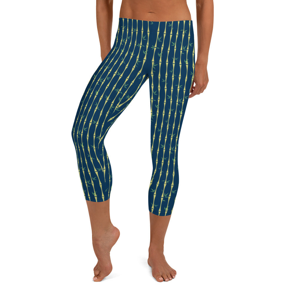 Bamboo Midnight Capri Leggings - The Mad Tropic