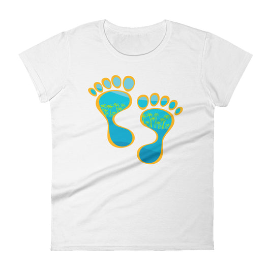 Barefootin' #2 Women's short sleeve t-shirt - The Mad Tropic