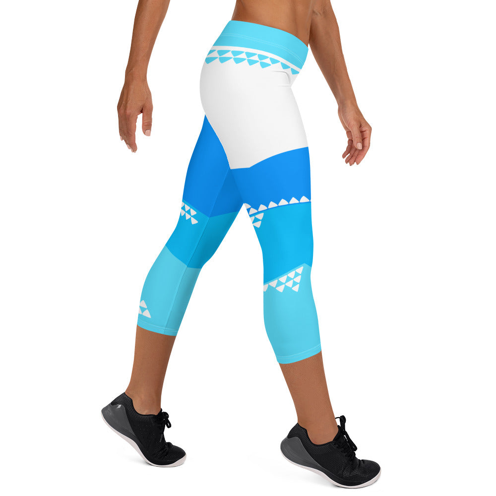 Blue Horizon Capri Leggings - The Mad Tropic