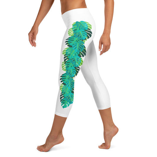MadTropic Monstera Capri Leggings - The Mad Tropic