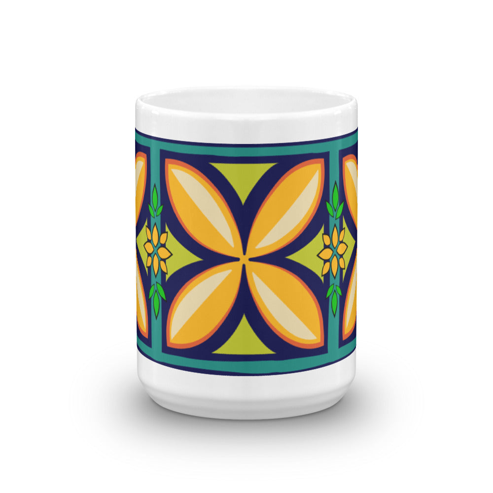 Kapuna Aloha navy Mug - The Mad Tropic
