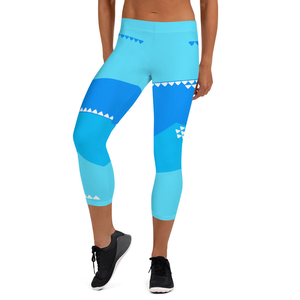 Tropic Shallows Capri Leggings - The Mad Tropic