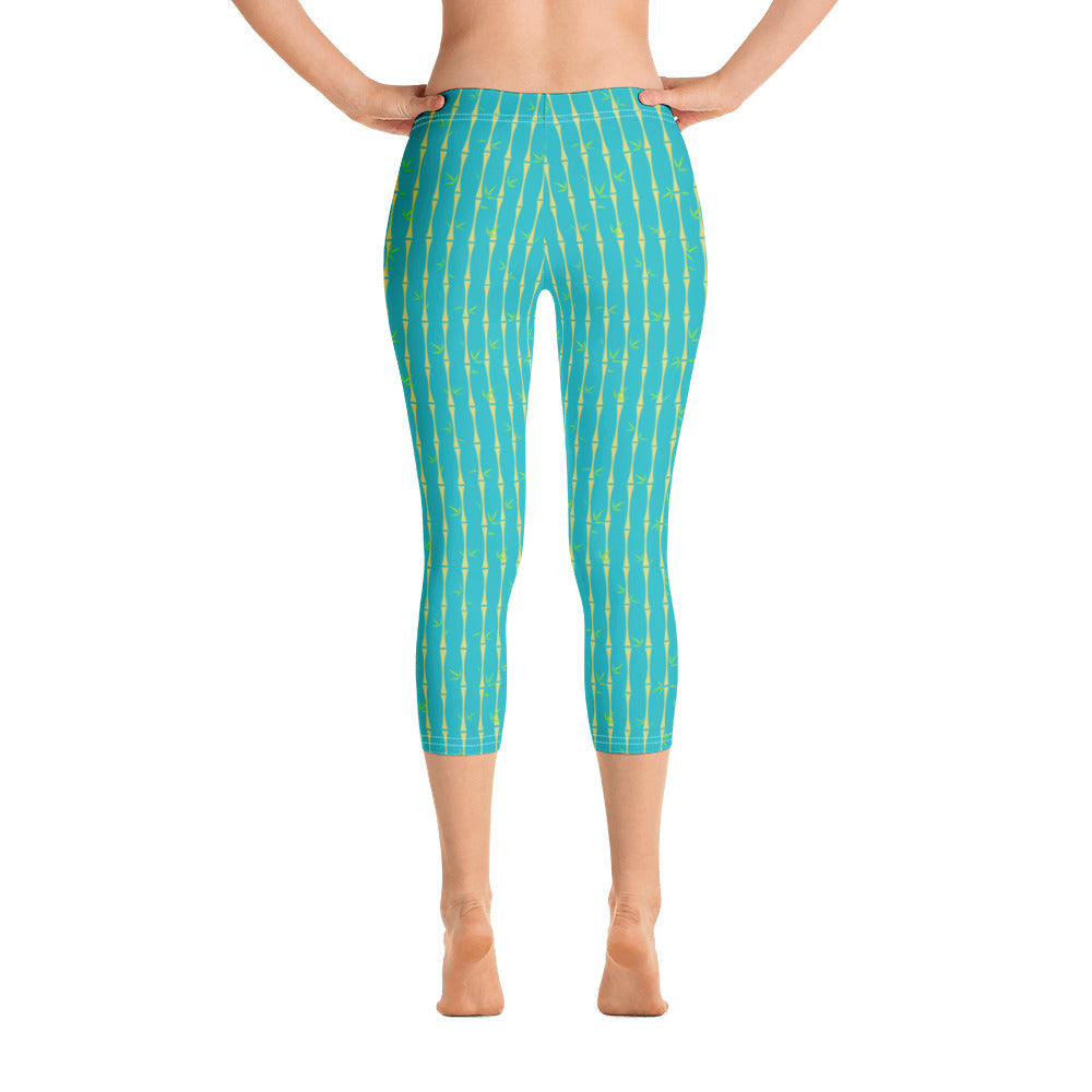 Bamboo Tropicana Capri Leggings - The Mad Tropic