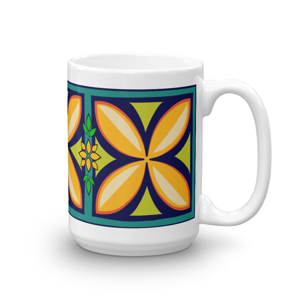 Kapuna Aloha navy Mug - The Mad Tropic