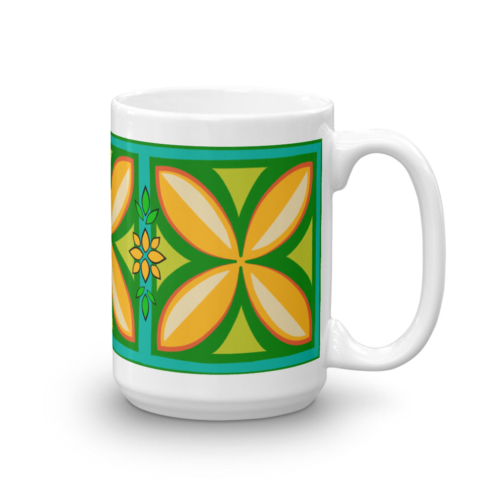 Kapuna Aloha green Mug - The Mad Tropic