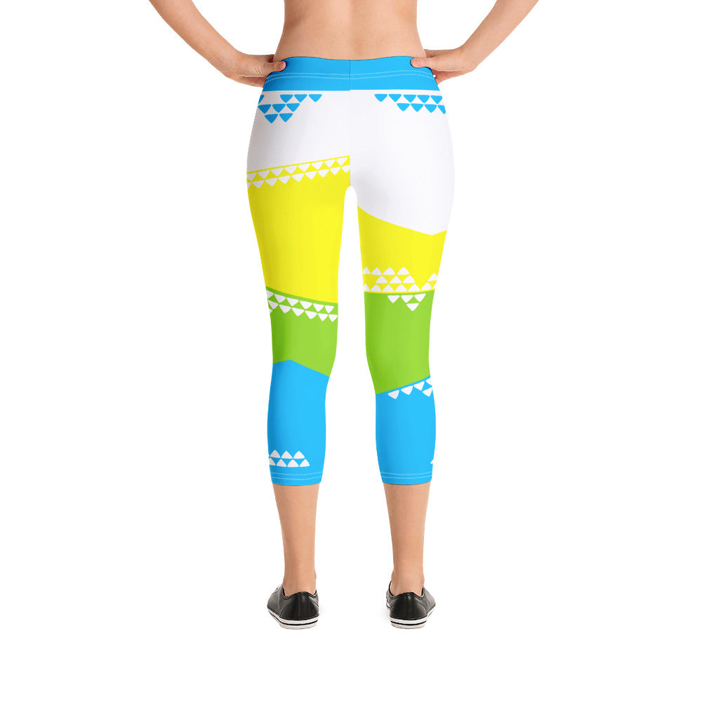 Sunny Spring Capri Leggings - The Mad Tropic