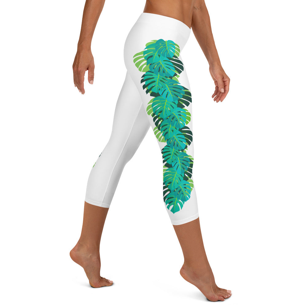 MadTropic Monstera Capri Leggings - The Mad Tropic
