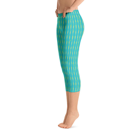 Bamboo Tropicana Capri Leggings - The Mad Tropic