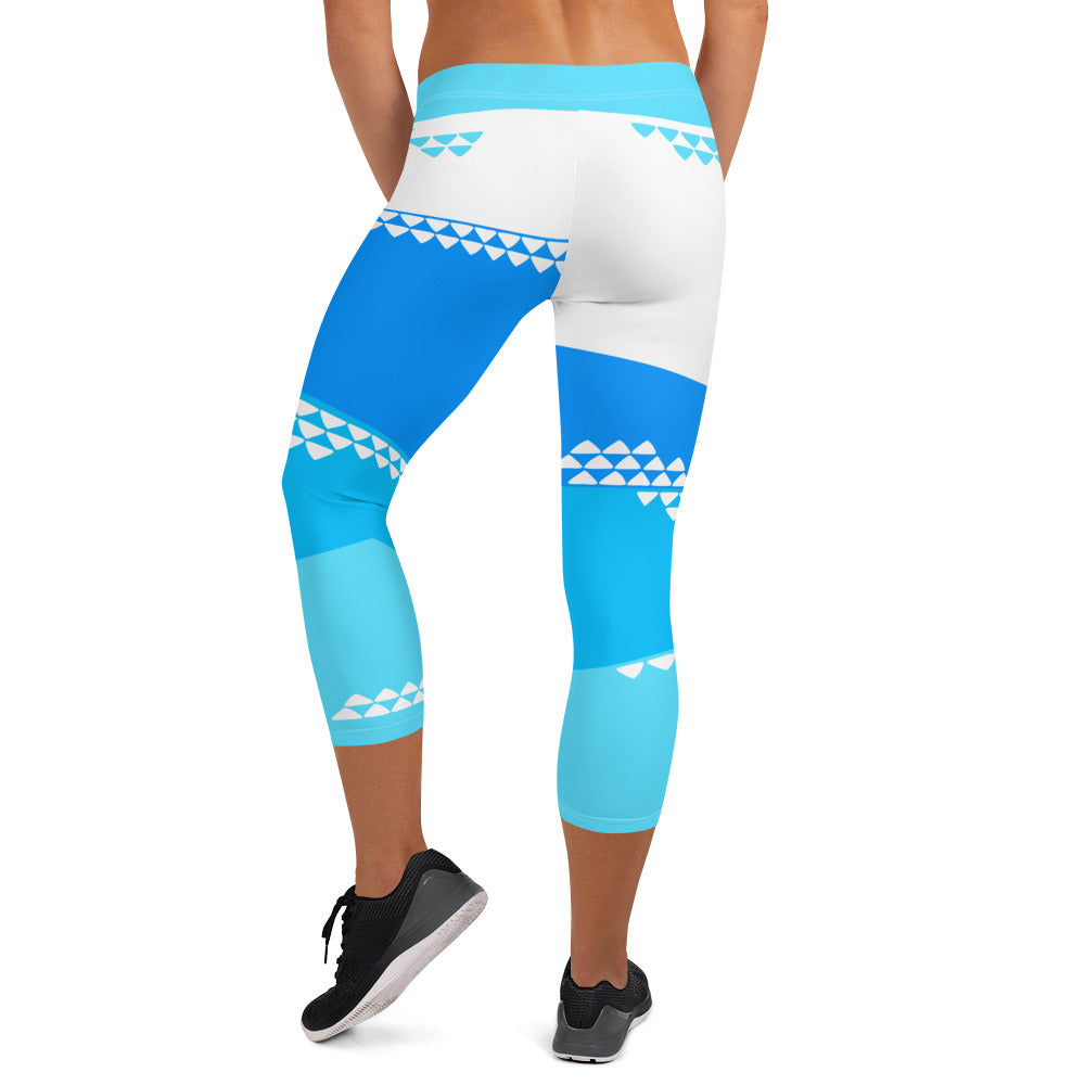 Blue Horizon Capri Leggings - The Mad Tropic
