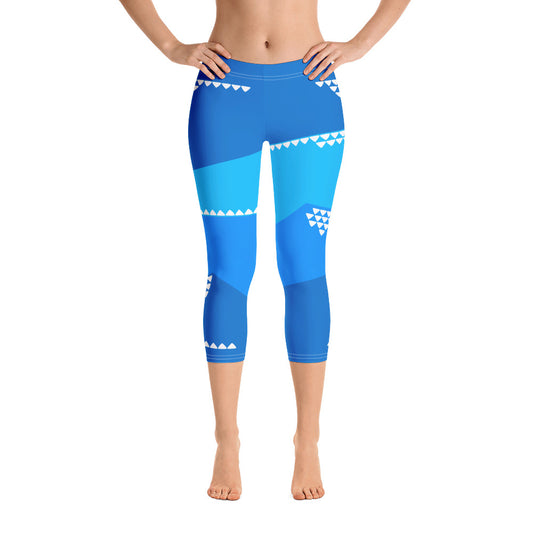 Deep Waters Capri Leggings - The Mad Tropic